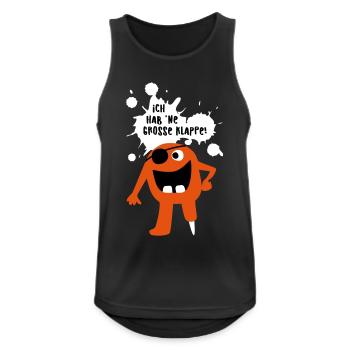 Monster große Klappe Großmaul Comic coole Quotes - Männer Tank Top atmungsaktiv - Schwarz - Vorne - Nick (188cm)