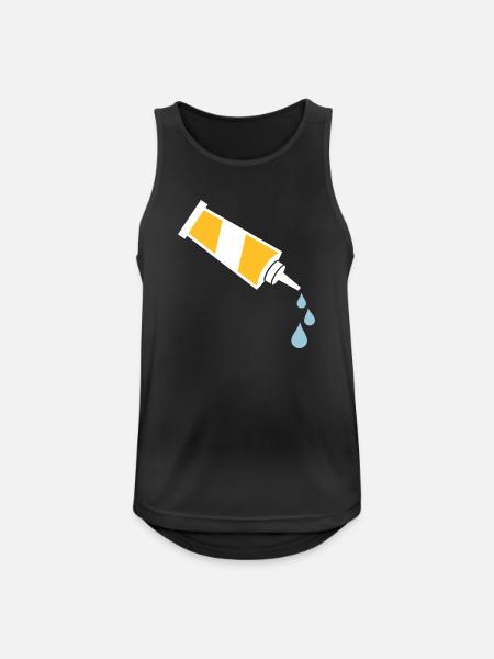 Kleber - Männer Tank Top atmungsaktiv - Schwarz
