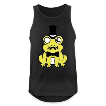 Sir Frog Gentlemen Cylinder - Men's Breathable Tank Top - black - Front - Nick (188cm)