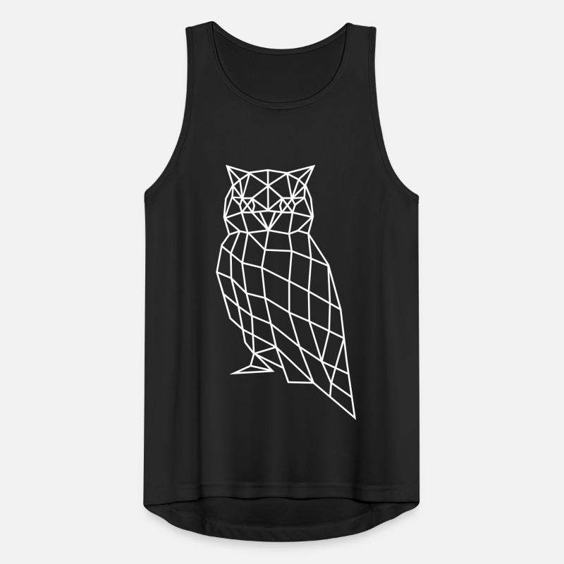 Eule | Vogel | Polygone Männer Tank Top atmungsaktiv