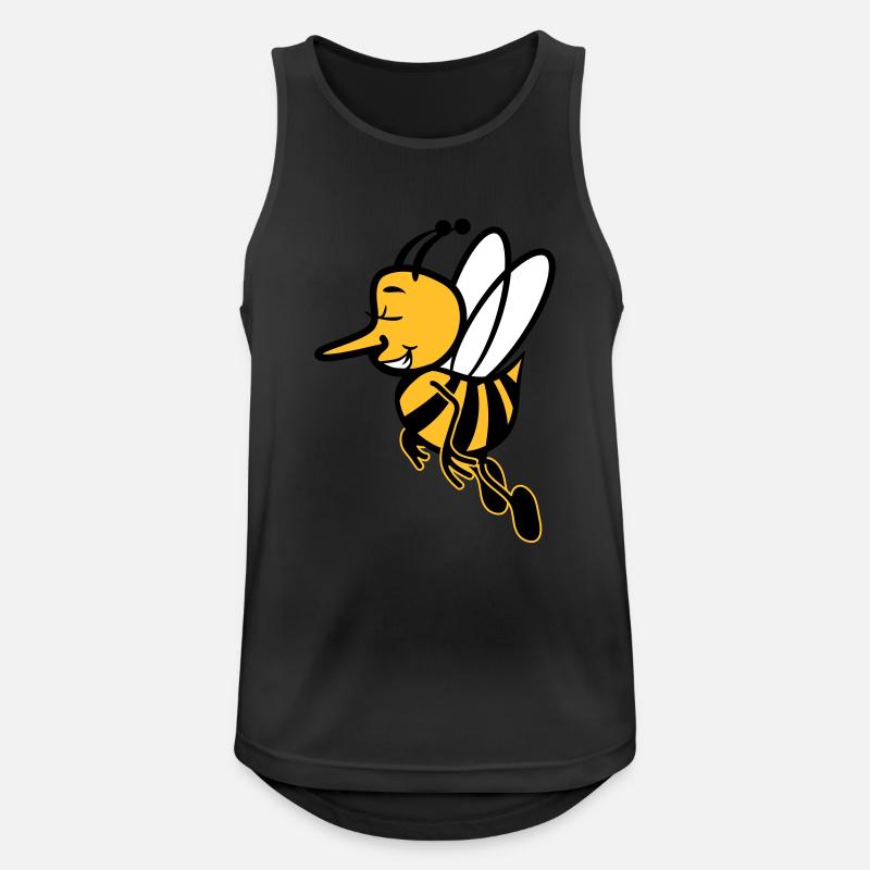 Bee fly sweet - Men's Breathable Tank Top - black