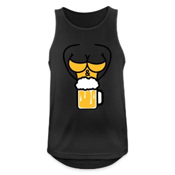 sans texte sexy chaud conception de sexe mignon lo - Débardeur respirant Homme - noir - Devant - Nick (188cm)
