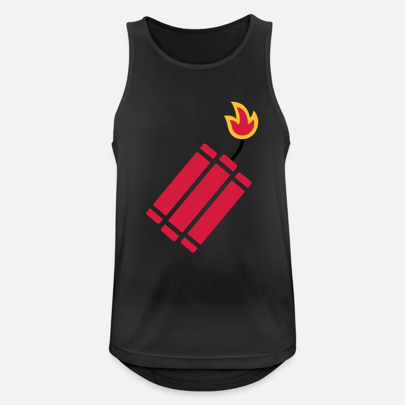 Dynamit Bombe - Männer Tank Top atmungsaktiv - Schwarz