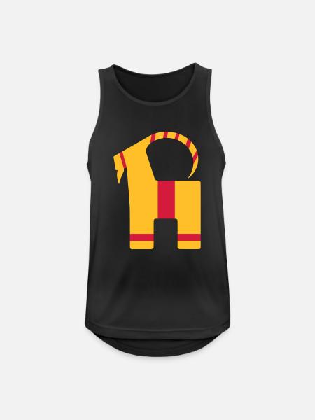 Julbock | - Männer Tank Top atmungsaktiv - Schwarz
