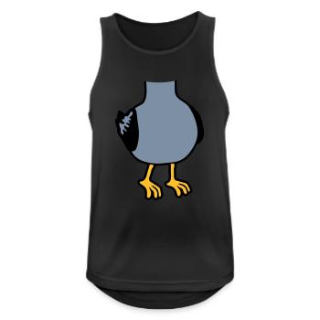 Möwe ohne Kopf Kostüm - Männer Tank Top atmungsaktiv - Schwarz - Vorne - Nick (188cm)