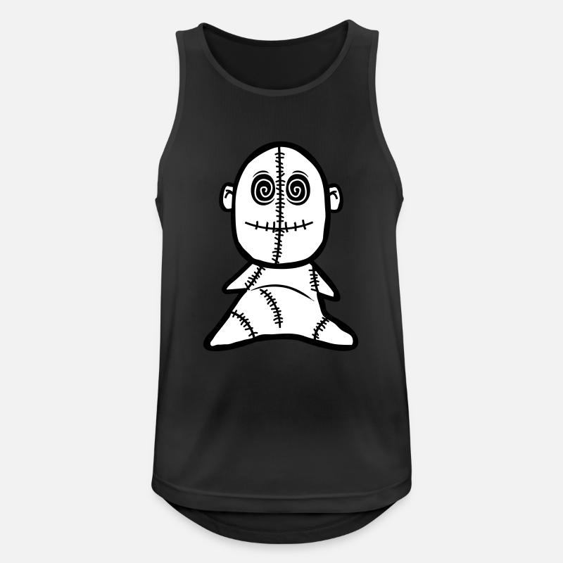 voodoo puppe - Männer Tank Top atmungsaktiv - Schwarz