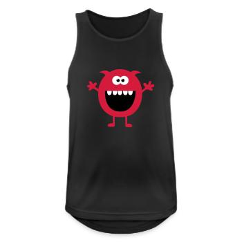 Funny Cute Monsters (Free Hugs) - Débardeur respirant Homme - noir - Devant - Nick (188cm)