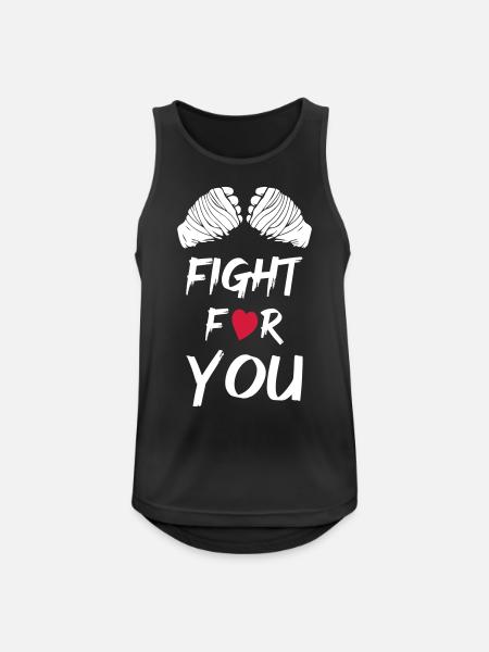 Fight For You - Men's Breathable Tank Top - black
