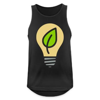 Glühbirne Umwelt Strom - Männer Tank Top atmungsaktiv - Schwarz - Vorne - Nick (188cm)