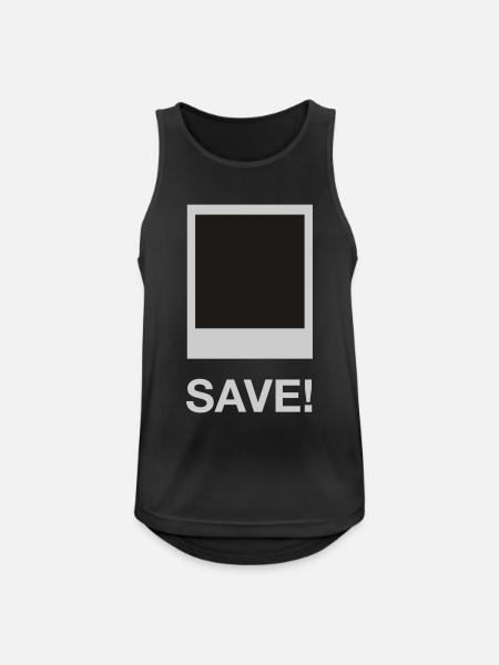 save me - Männer Tank Top atmungsaktiv - Schwarz