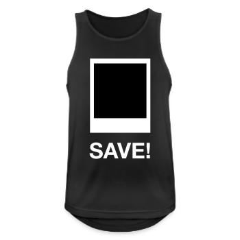 save me - Men's Breathable Tank Top - black - Front - Nick (188cm)