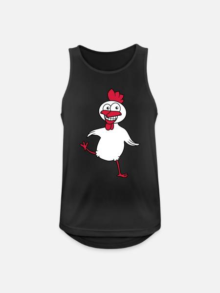 Funny Chicken - Men's Breathable Tank Top - black