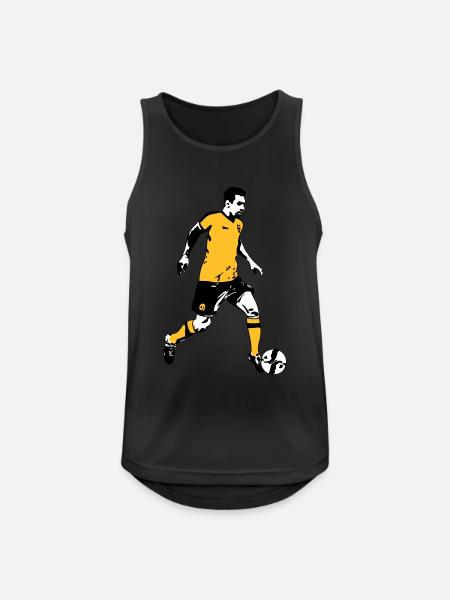 Fussball - Soocer - Männer Tank Top atmungsaktiv - Schwarz