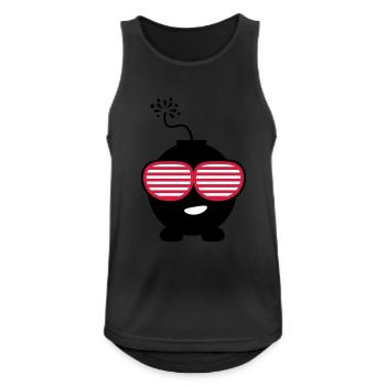 bomb_sexy_c3 - Männer Tank Top atmungsaktiv - Schwarz - Vorne - Nick (188cm)