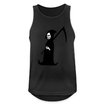 Sensenmann grim reaper dead dark symbol skull - Männer Tank Top atmungsaktiv - Schwarz - Vorne - Nick (188cm)