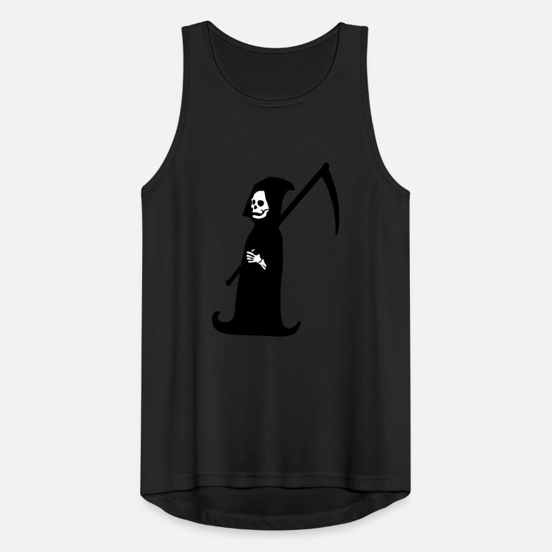 Sensenmann grim reaper dead dark symbol skull Männer Tank Top atmungsaktiv