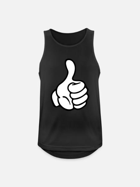 hand comic - Männer Tank Top atmungsaktiv - Schwarz