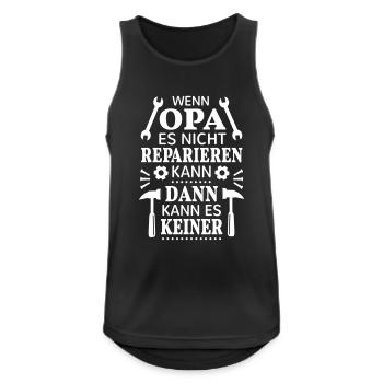 Bester Opa Geschenkidee Fun Heimwerker reparieren - Männer Tank Top atmungsaktiv - Schwarz - Vorne - Nick (188cm)
