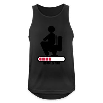 Scheiße Toilettenkacke Herunterladen Bar Laden - Männer Tank Top atmungsaktiv - Schwarz - Vorne - Nick (188cm)