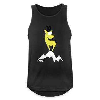 Chamois (c) - Men's Breathable Tank Top - black - Front - Nick (188cm)