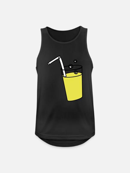 Brause - Männer Tank Top atmungsaktiv - Schwarz