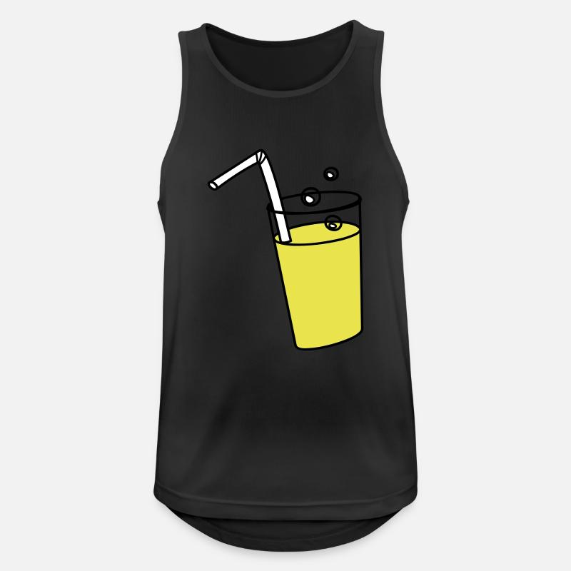 Brause - Männer Tank Top atmungsaktiv - Schwarz