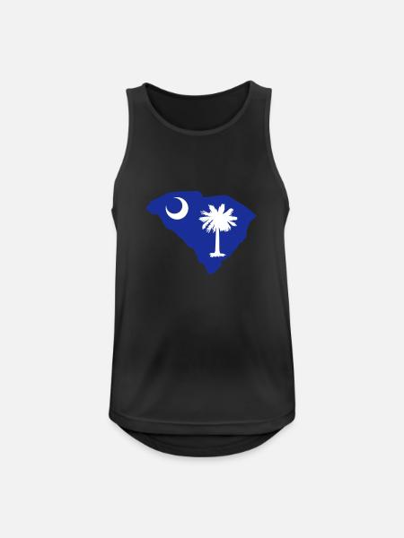 South Carolina - Men's Breathable Tank Top - black