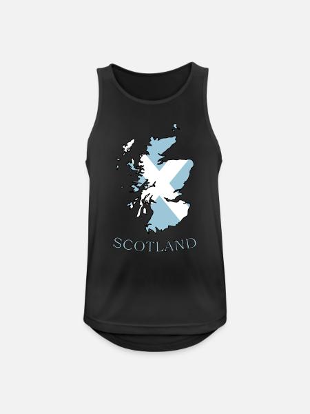 scotland-country - Men's Breathable Tank Top - black