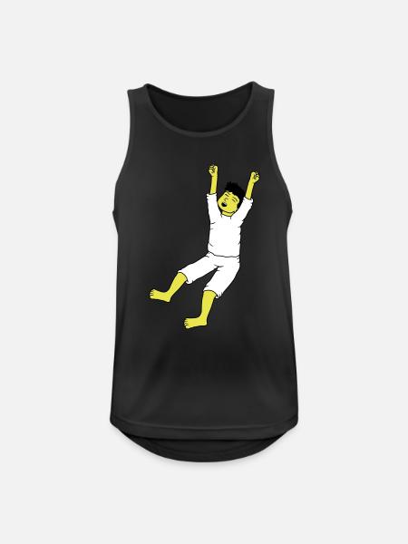 Man in pajamas - Men's Breathable Tank Top - black
