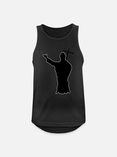 pope - Men's Breathable Tank Top - black