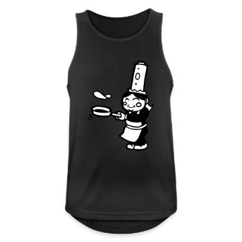 bigouden - Männer Tank Top atmungsaktiv - Schwarz - Vorne - Nick (188cm)