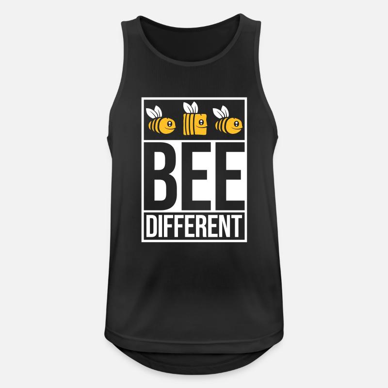 bee different saying quote - Men's Breathable Tank Top - black