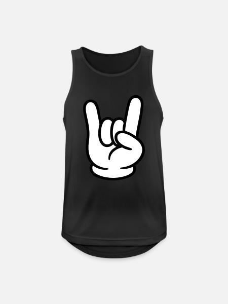 Hand Comic Party Sign - Men's Breathable Tank Top - black