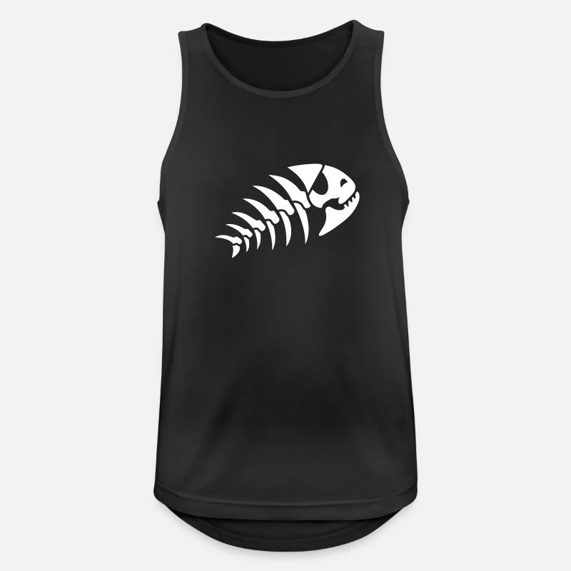 DEAD FISH GRETCHEN - Men's Breathable Tank Top - black