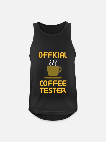 Official coffee tester - Men's Breathable Tank Top - black