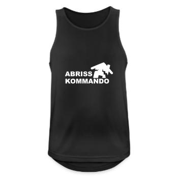 Abriss Kommando - Männer Tank Top atmungsaktiv - Schwarz - Vorne - Nick (188cm)