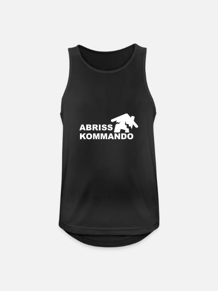 Abriss Kommando - Männer Tank Top atmungsaktiv - Schwarz