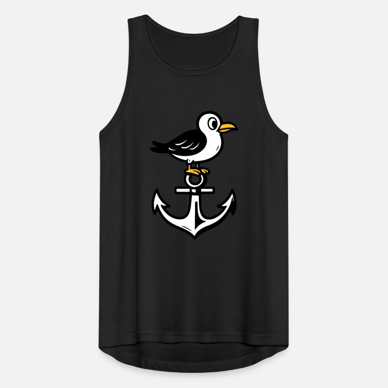 Möwe Anker Comic Männer Tank Top atmungsaktiv