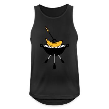 bbq grill grill fry cook cook schuerze kuec - Men's Breathable Tank Top - black - Front - Nick (188cm)