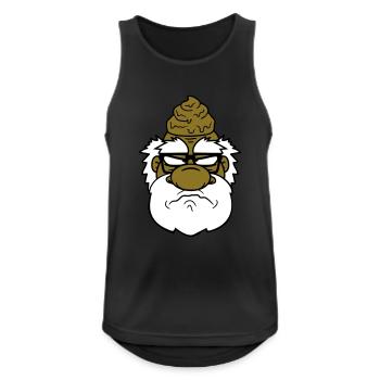 face head shit sour piss annoyed - Men's Breathable Tank Top - black - Front - Nick (188cm)