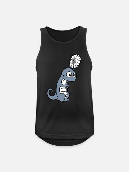 eidechse - Männer Tank Top atmungsaktiv - Schwarz