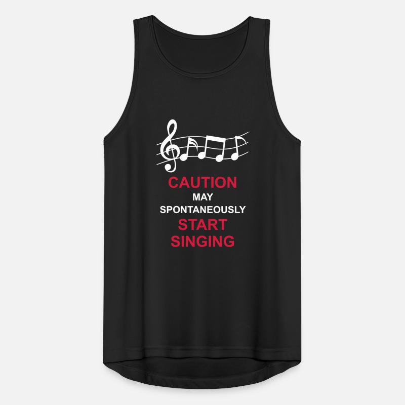 may spontaneously start singing Männer Tank Top atmungsaktiv