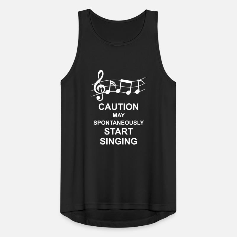 may spontaneously start singing Männer Tank Top atmungsaktiv
