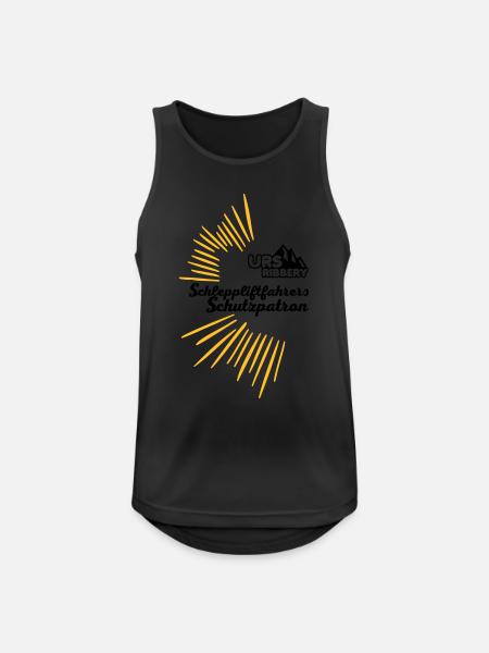 Schutzpatron Text - Männer Tank Top atmungsaktiv - Schwarz