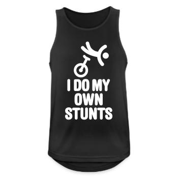 Lustige Einrad Einradfahren Unicycle Einradfahrer - Männer Tank Top atmungsaktiv - Schwarz - Vorne - Nick (188cm)