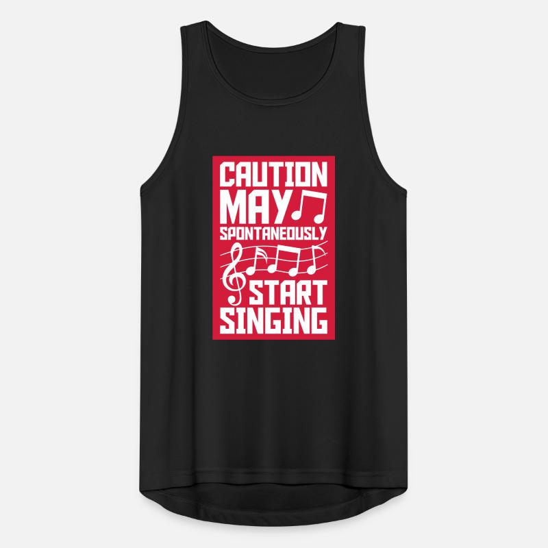 may spontaneously start singing Männer Tank Top atmungsaktiv