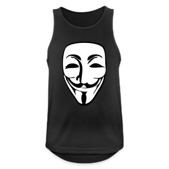 Anonymous - Men's Breathable Tank Top - black - Front - Nick (188cm)