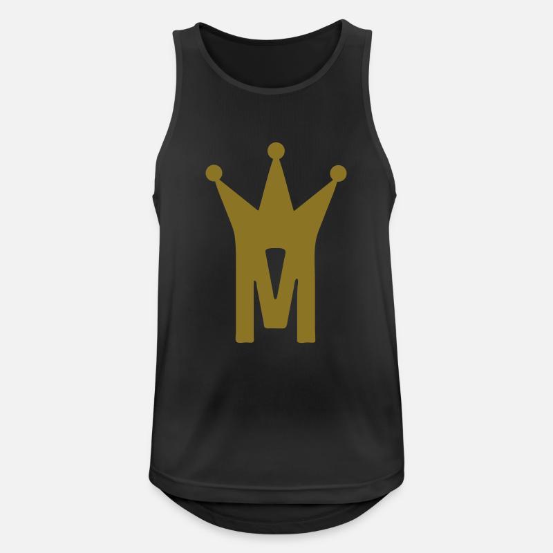 crown m w22 - Men's Breathable Tank Top - black