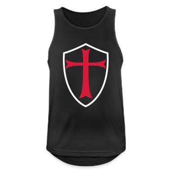 Knights Templar Shield - Men's Breathable Tank Top - black - Front - Nick (188cm)