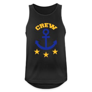 Crew - Débardeur respirant Homme - noir - Devant - Nick (188cm)